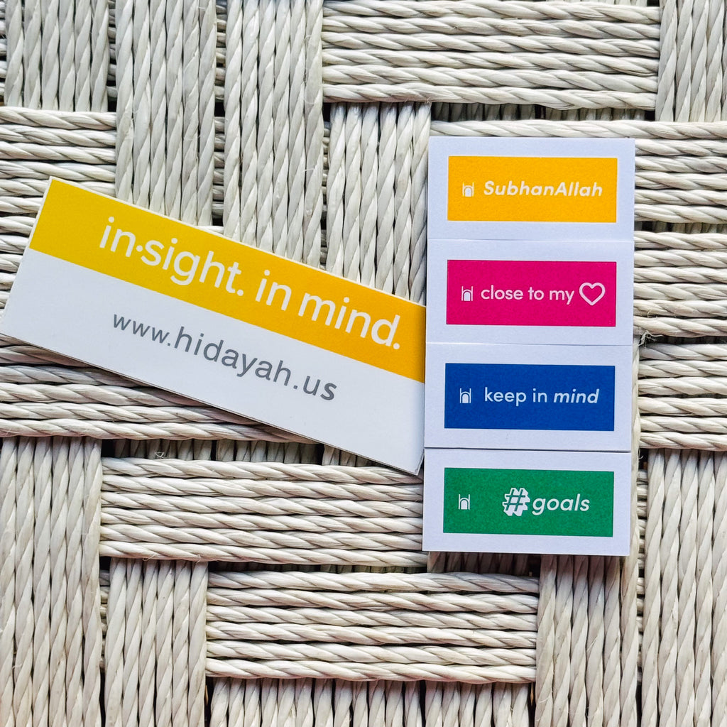 Discover Hidayah PageMarks, your tool for marking and reflecting on Quranic verses and Hadith. With four unique themes and 200 stickers per pack, easily revisit moments of inspiration anytime.
