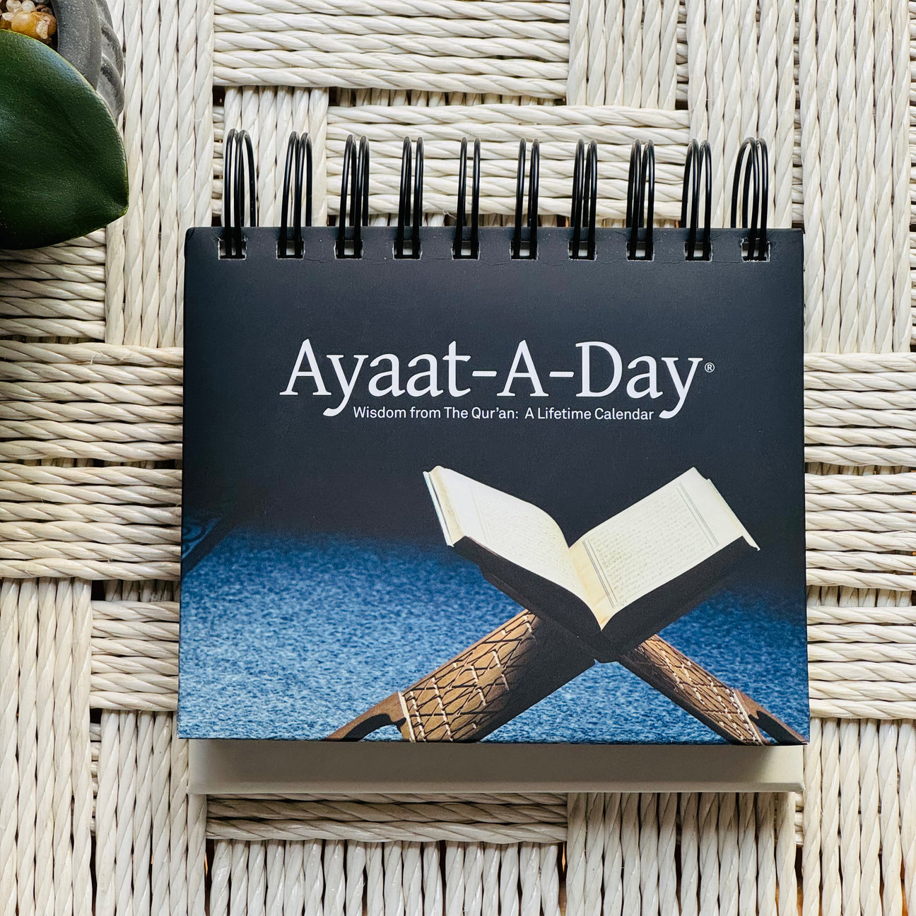 Elevate your spiritual journey with Ayaat-A-Day®, a perpetual calendar featuring daily Qur'anic wisdom and stunning Islamic architecture. Perfect for daily reflection and long-lasting inspiration.